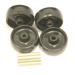 Polyhatch & Hatchmaster Incubator Egg Tray Wheels & Axles. (Set of 4)