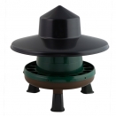 Poultry & Game Feeder on Legs with Rain Hat - 4kg Capacity - Recycled Plastic.