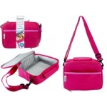 MyBento Lunch Cooler Bag with Carry Strap. Berry